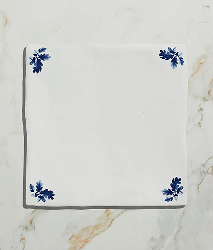 Dyrham Dairy Ceramic Oak Leaf Corners - Hyperion Tiles