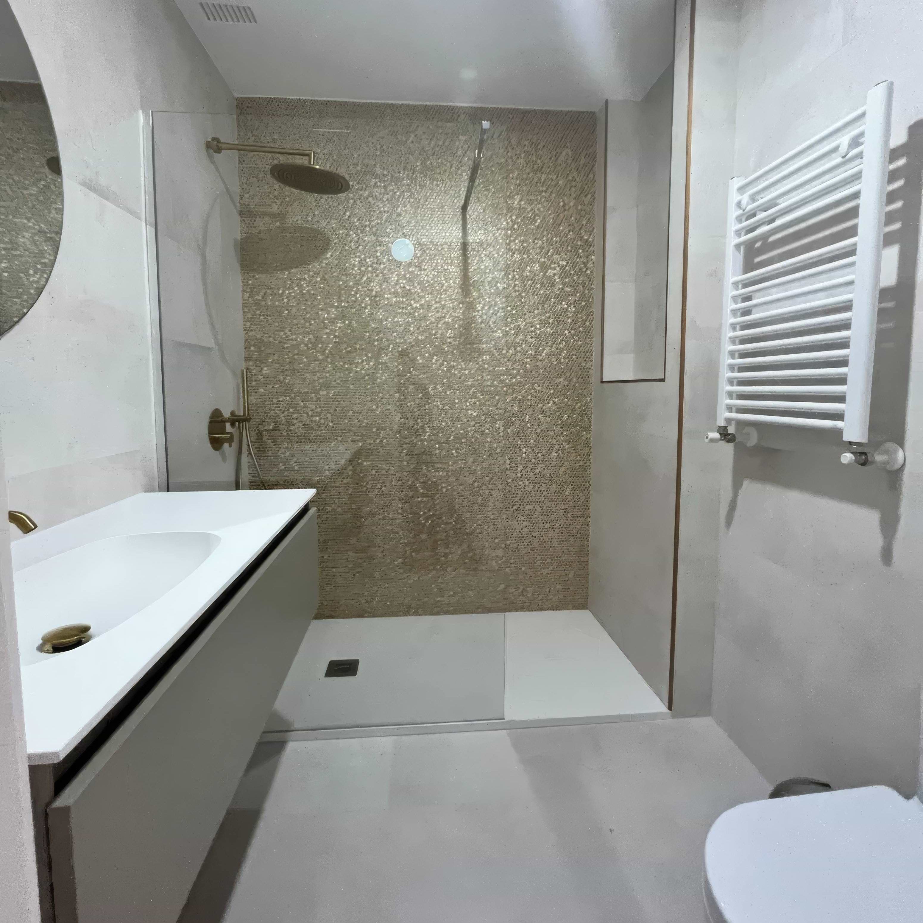 Gravity Aluminium Hexagon Gold Mosaic By Hyperion Tiles