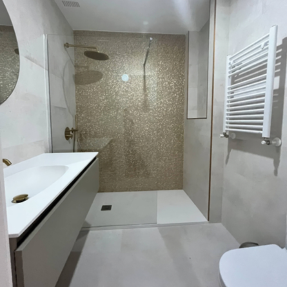 Gravity Aluminium Hexagon Gold Mosaic By Hyperion Tiles