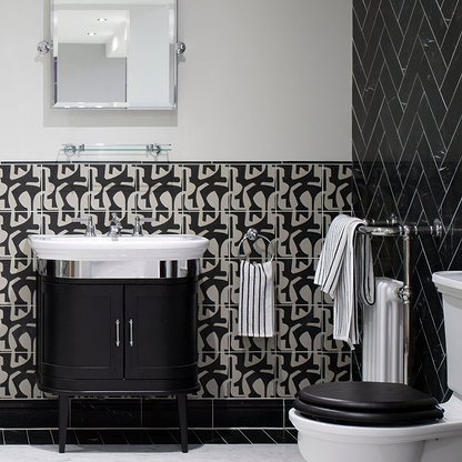East Hampton Black 30 x 10cm Honed - Hyperion Tiles