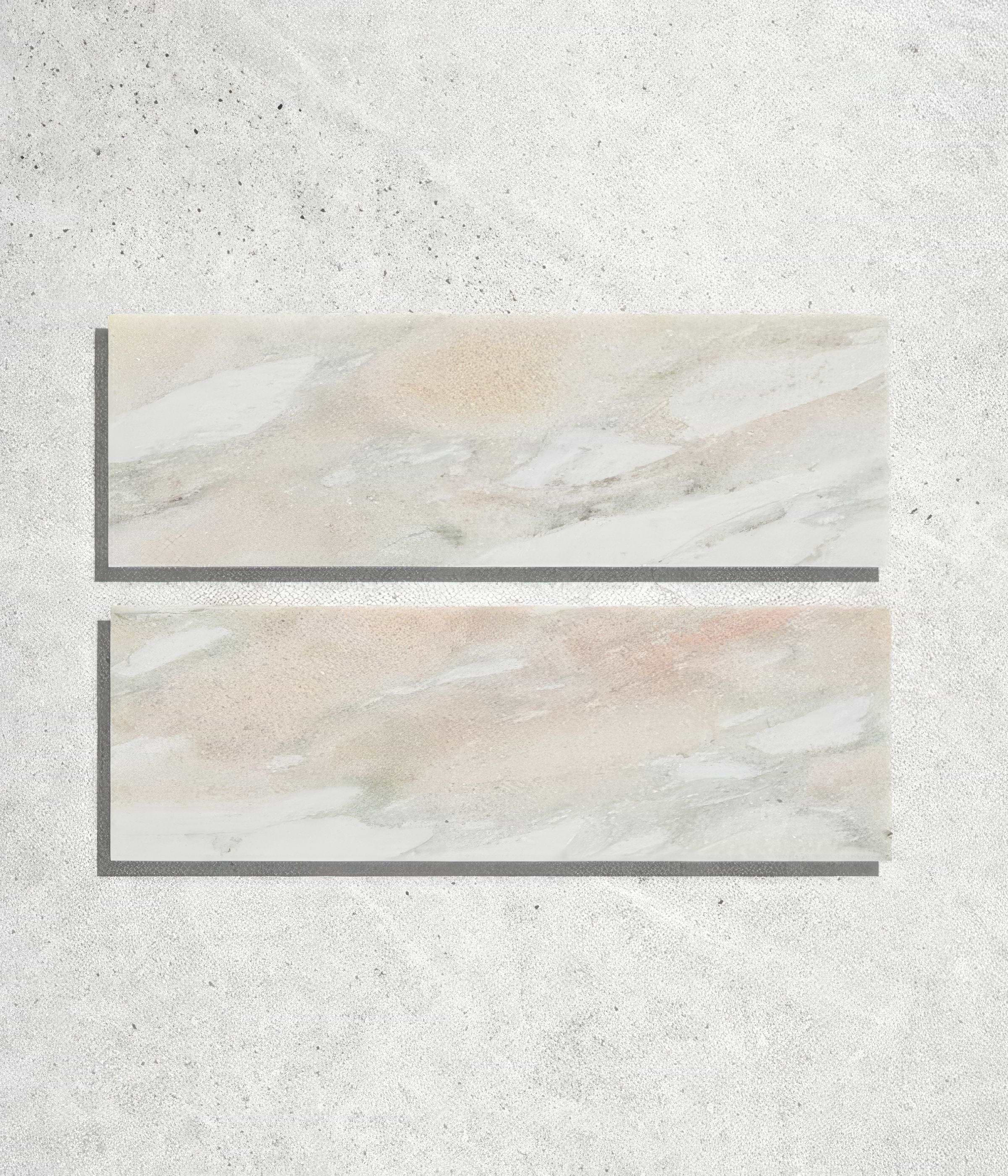 East Java Flamingo Marble Brick - Hyperion Tiles