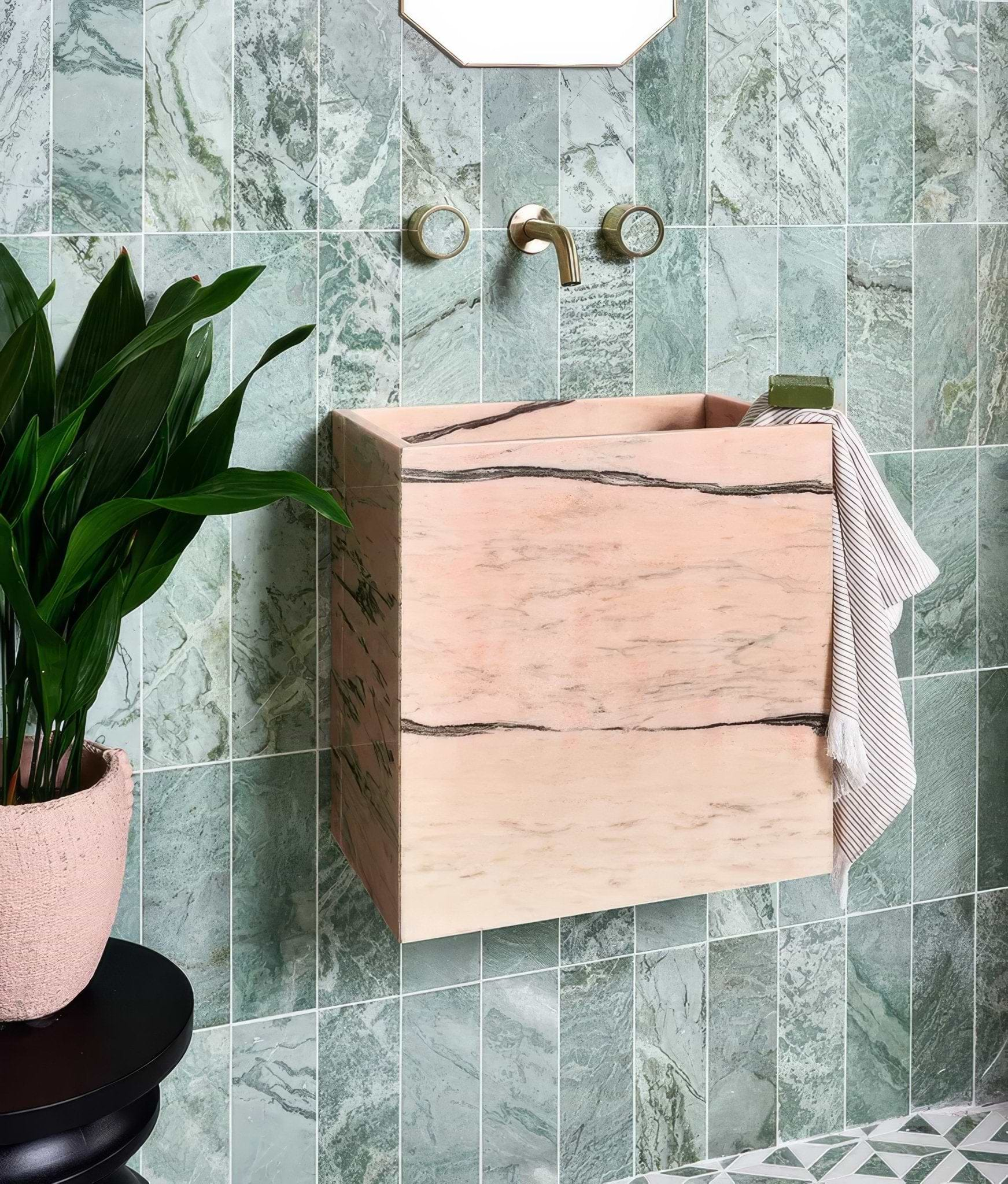 East Java Hummingbird Marble Honed Brick - Hyperion Tiles