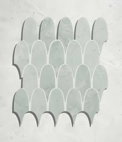 East Java Hummingbird Marble Plume Mosaic From Hyperion Tiles