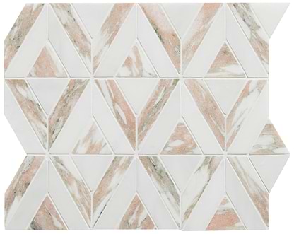 East Java Flamingo Marble Temple Mosaic - Hyperion Tiles