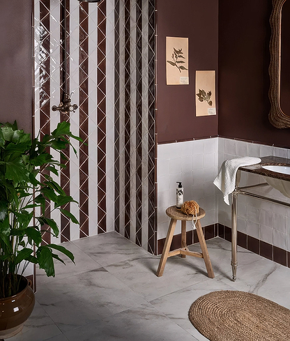 East Village Porcelain Bianco 30 x 30cm - Hyperion Tiles