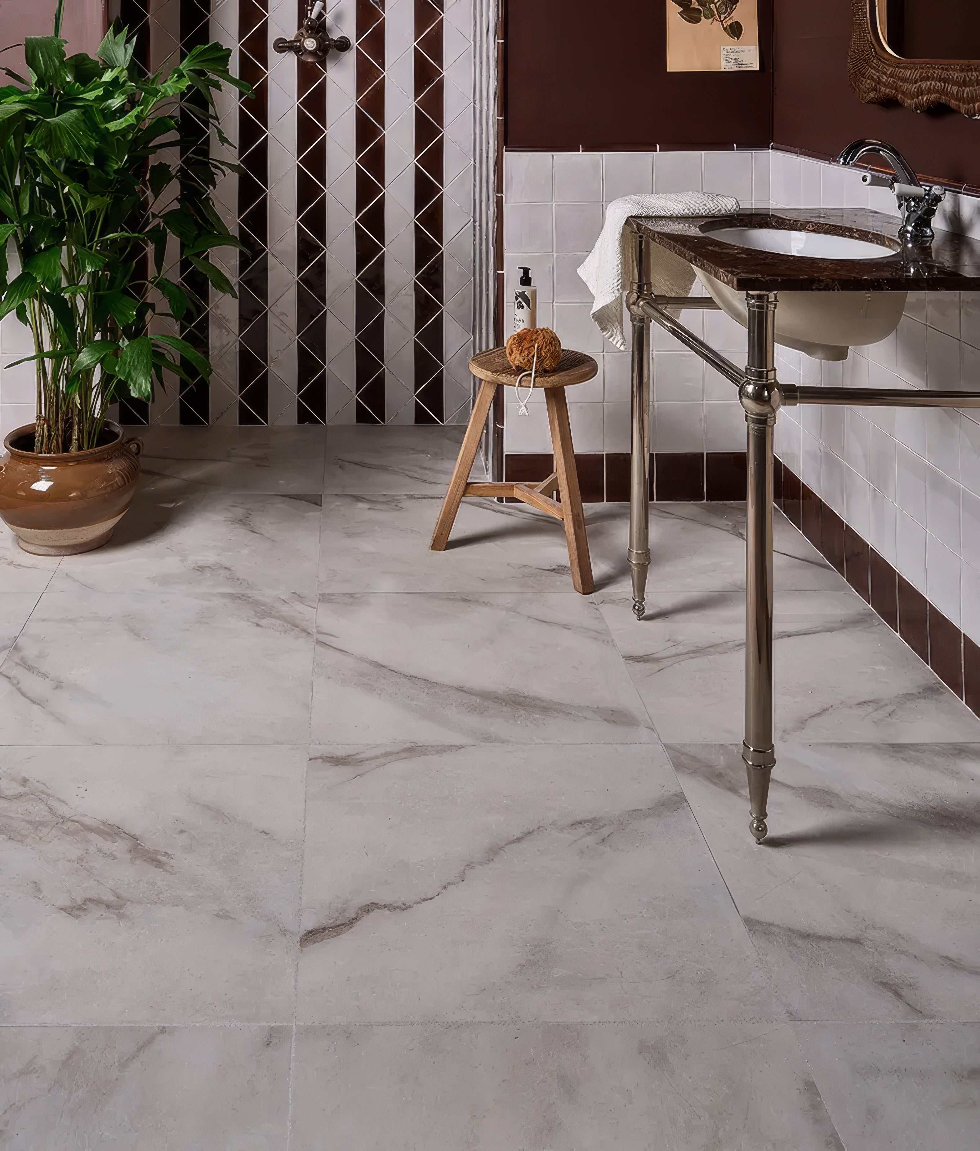 East Village Porcelain Bianco 60 x 60cm - Hyperion Tiles - Ca'Pietra