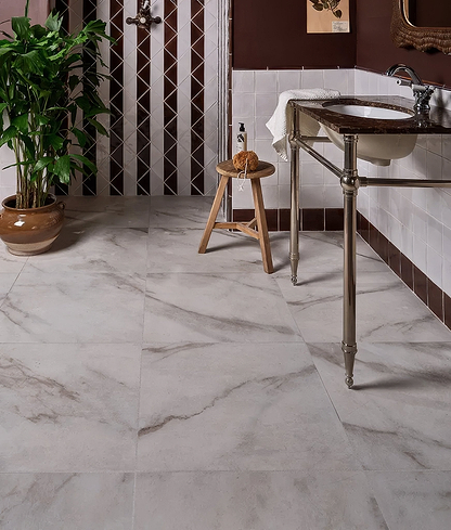 East Village Porcelain Bianco 60 x 60cm - Hyperion Tiles