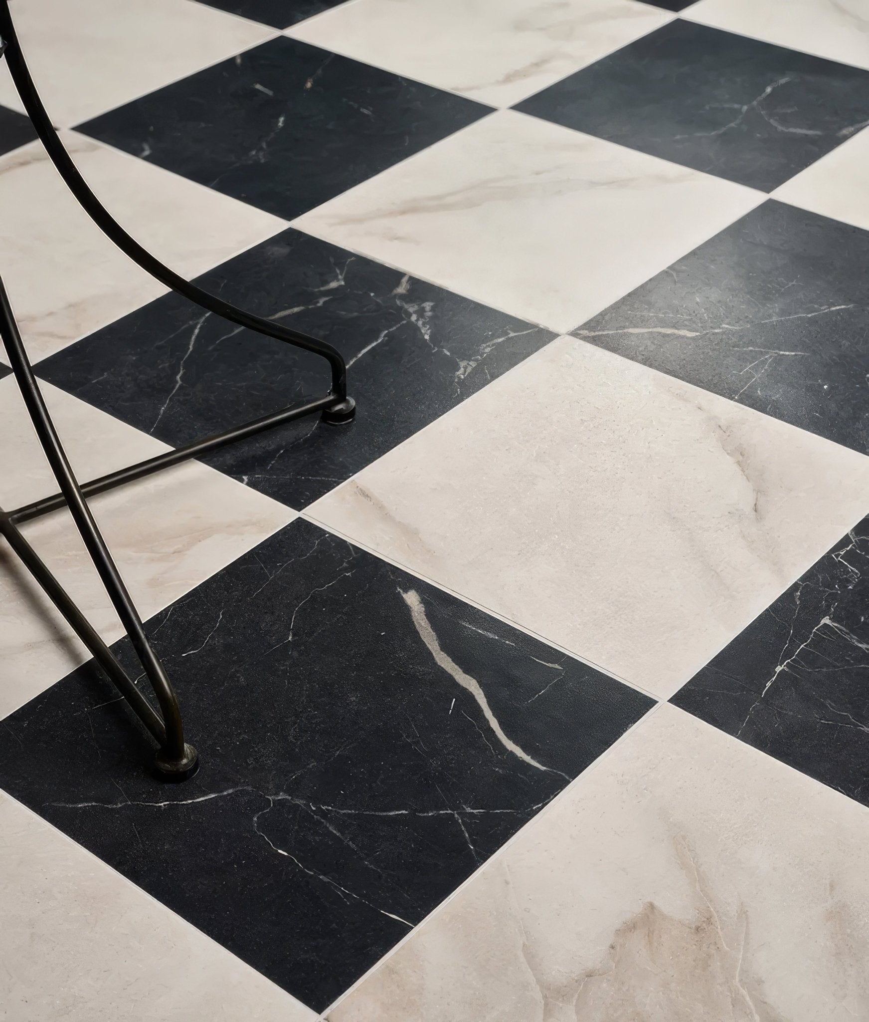 East Village Porcelain Nero 60 x 60cm - Hyperion Tiles