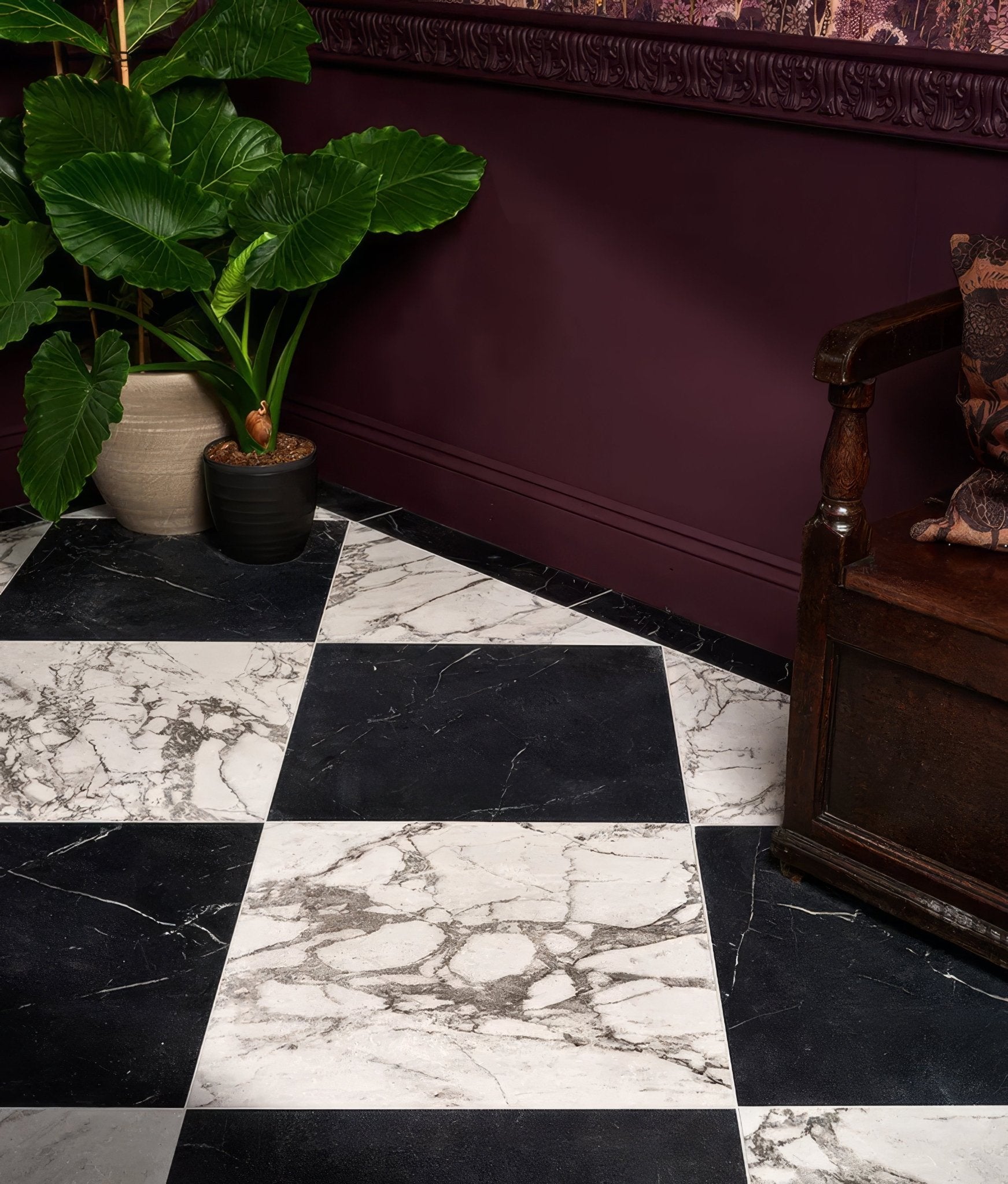 East Village Porcelain Nero 60 x 60cm - Hyperion Tiles