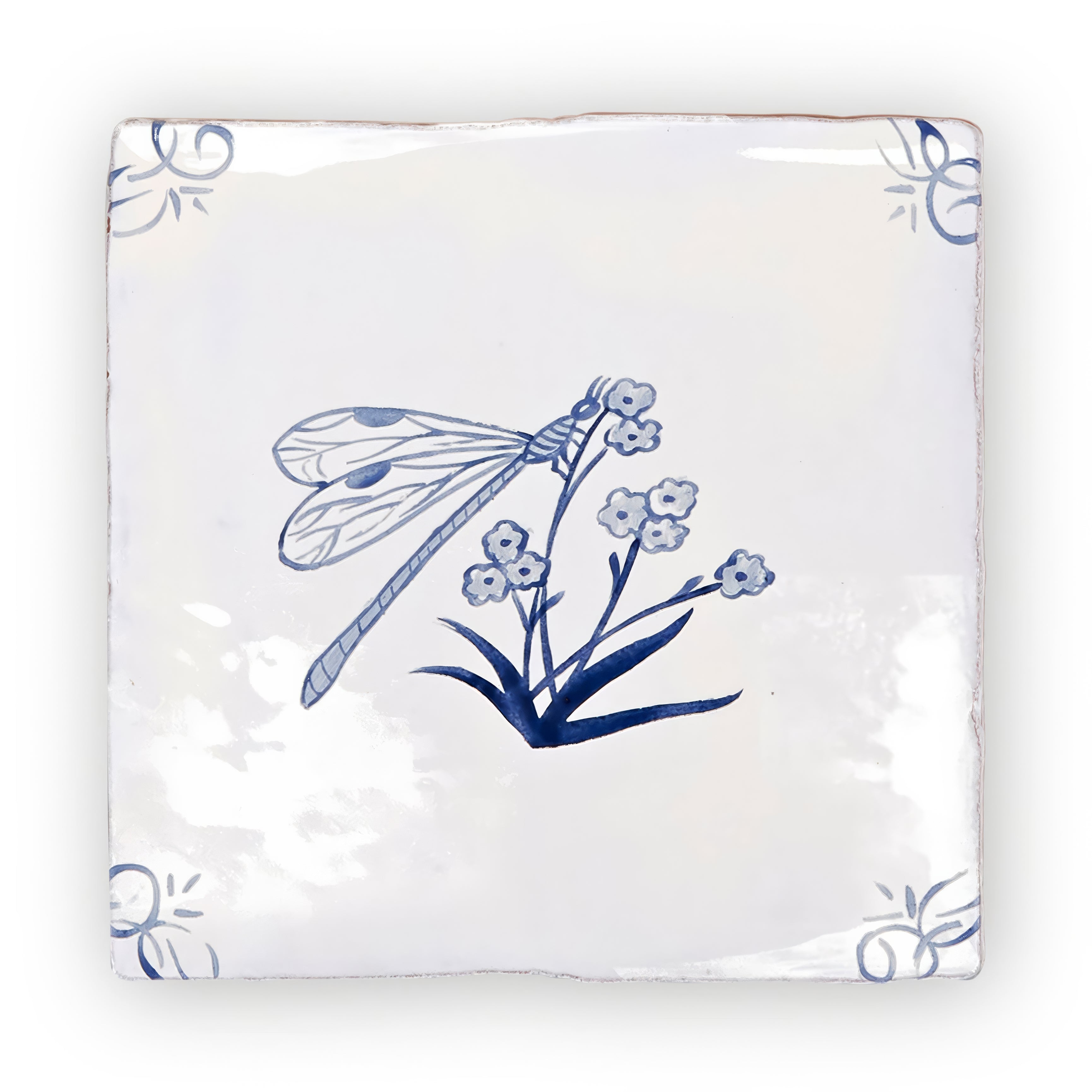 English Delft Dragonfly - Hyperion Tiles - Fired Earth