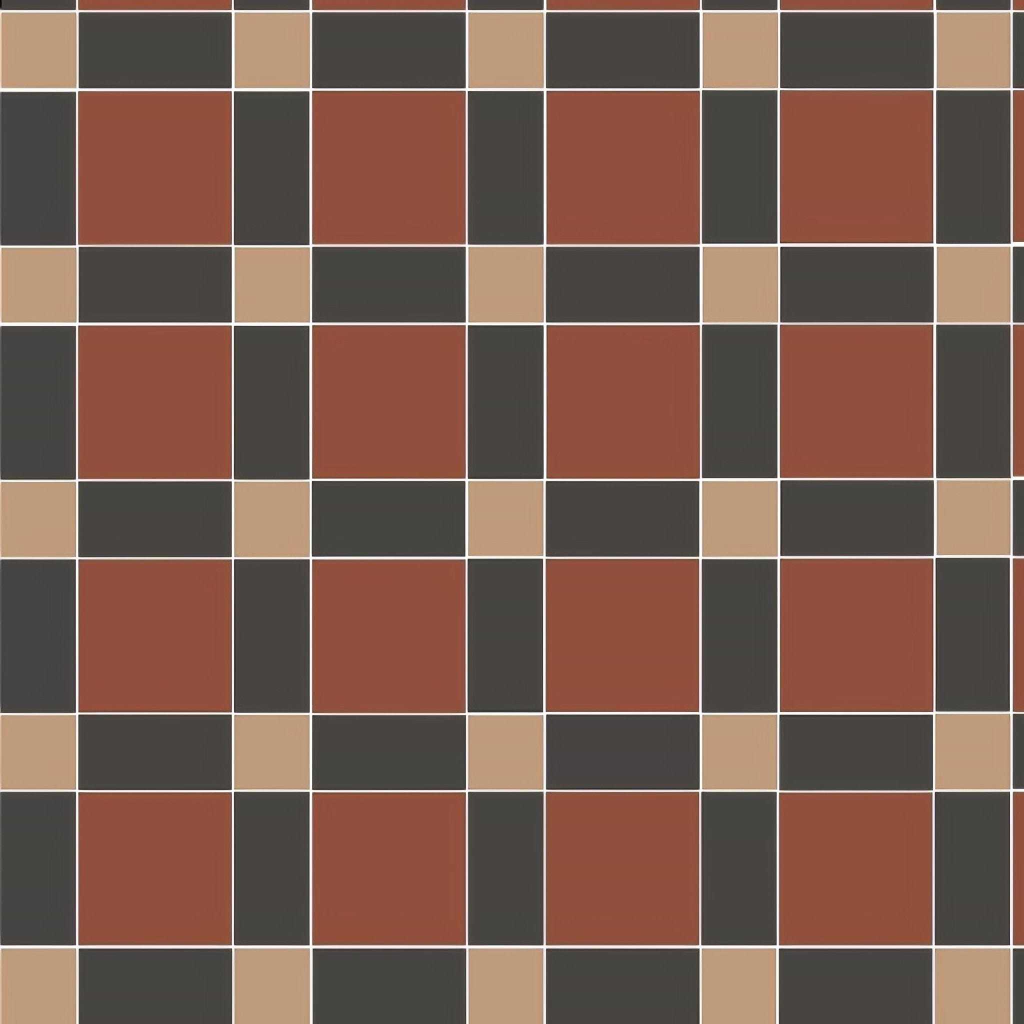 Edinburgh Buff Red and Black - Hyperion Tiles