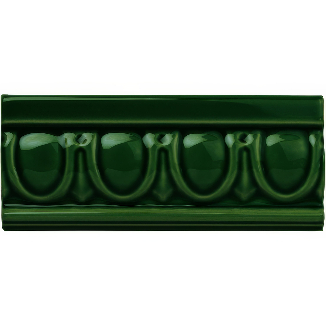 Edwardian Green Egg &amp; Dart Moulding - Hyperion Tiles