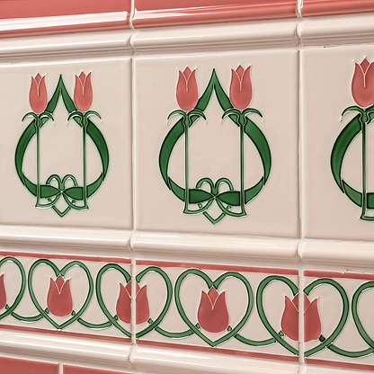 Elysée on Vintage White - Hyperion Tiles