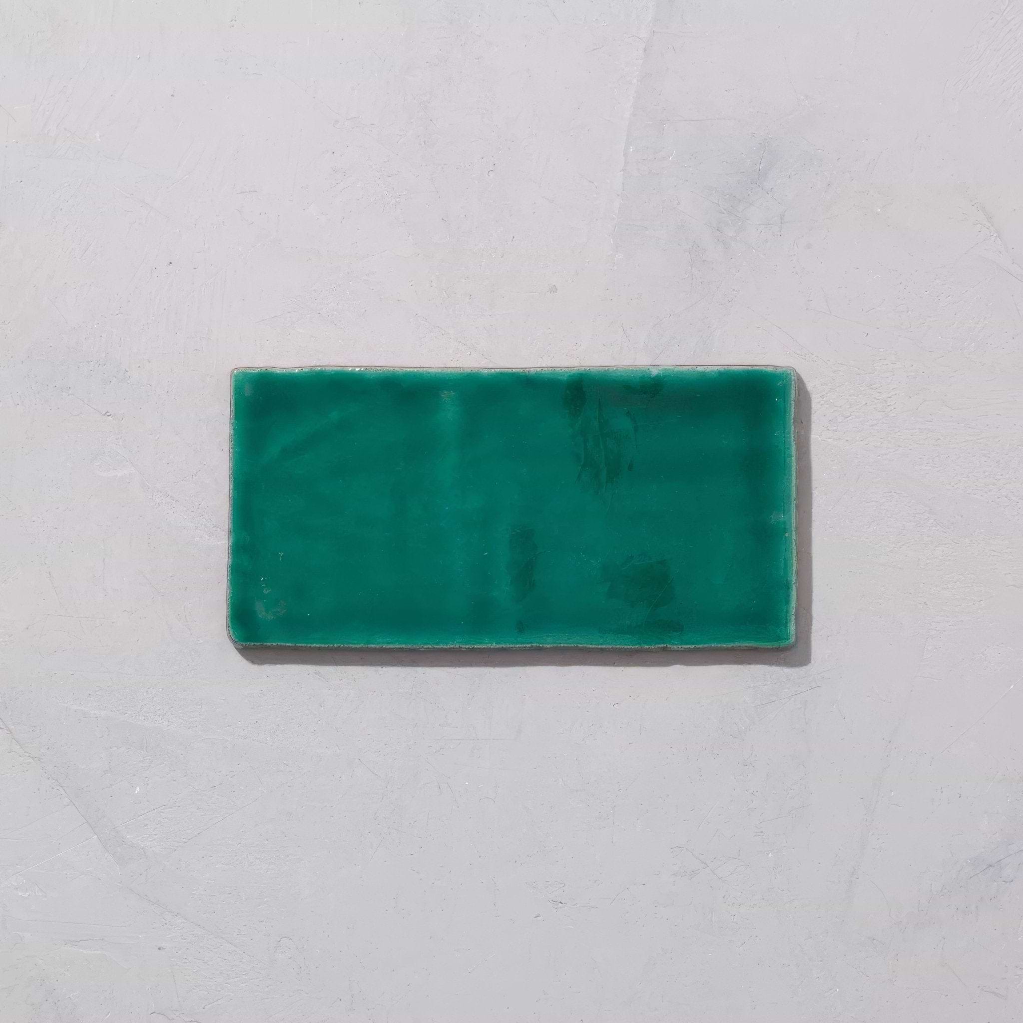 Emerald Glazed Metro Tile - Hyperion Tiles