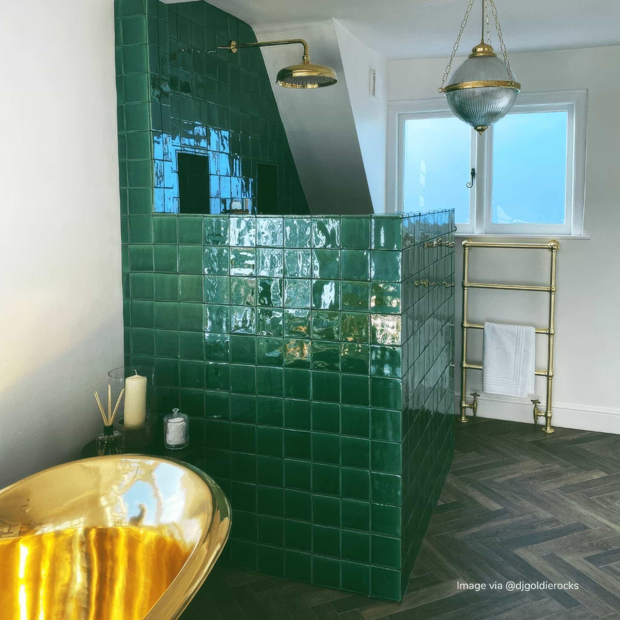 Emerald Glazed Square Tile - Hyperion Tiles