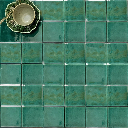 Emerald Glazed Square Tile - Hyperion Tiles