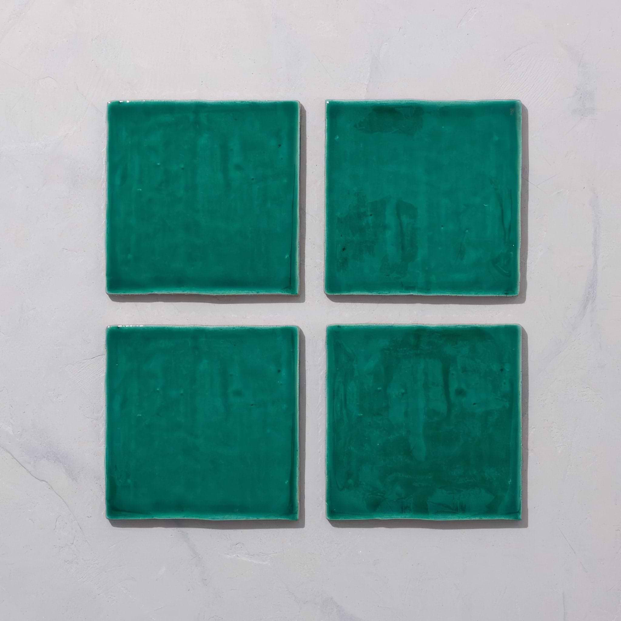 Emerald Glazed Square Tile - Hyperion Tiles