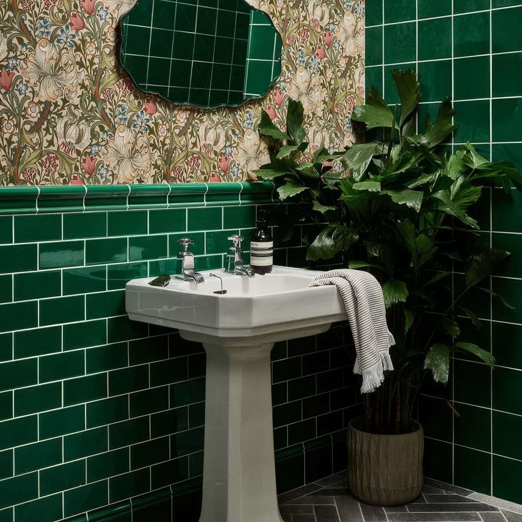 Emerald Green Metro Crackle Glaze - Hyperion Tiles