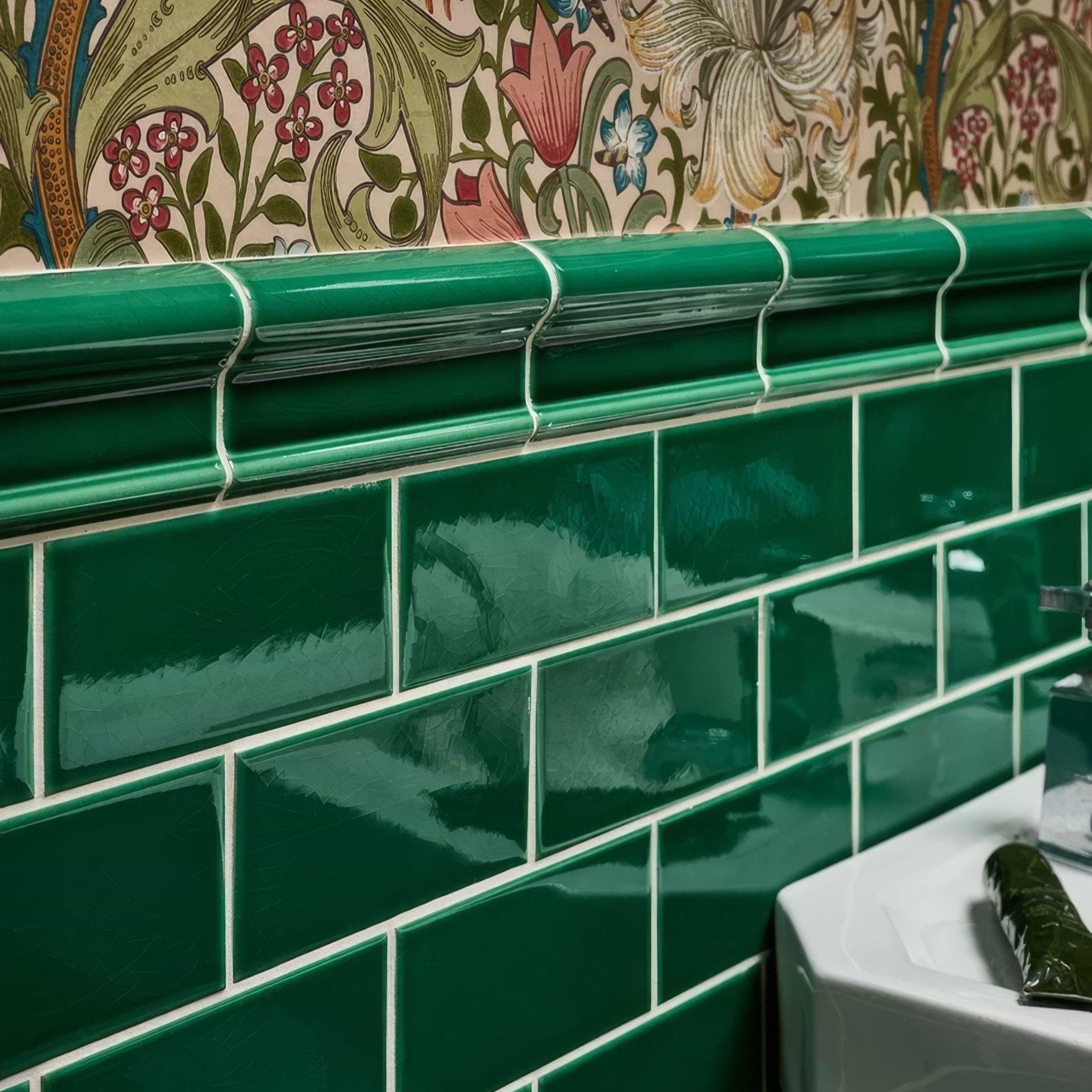 Emerald Green Metro Crackle Glaze - Hyperion Tiles