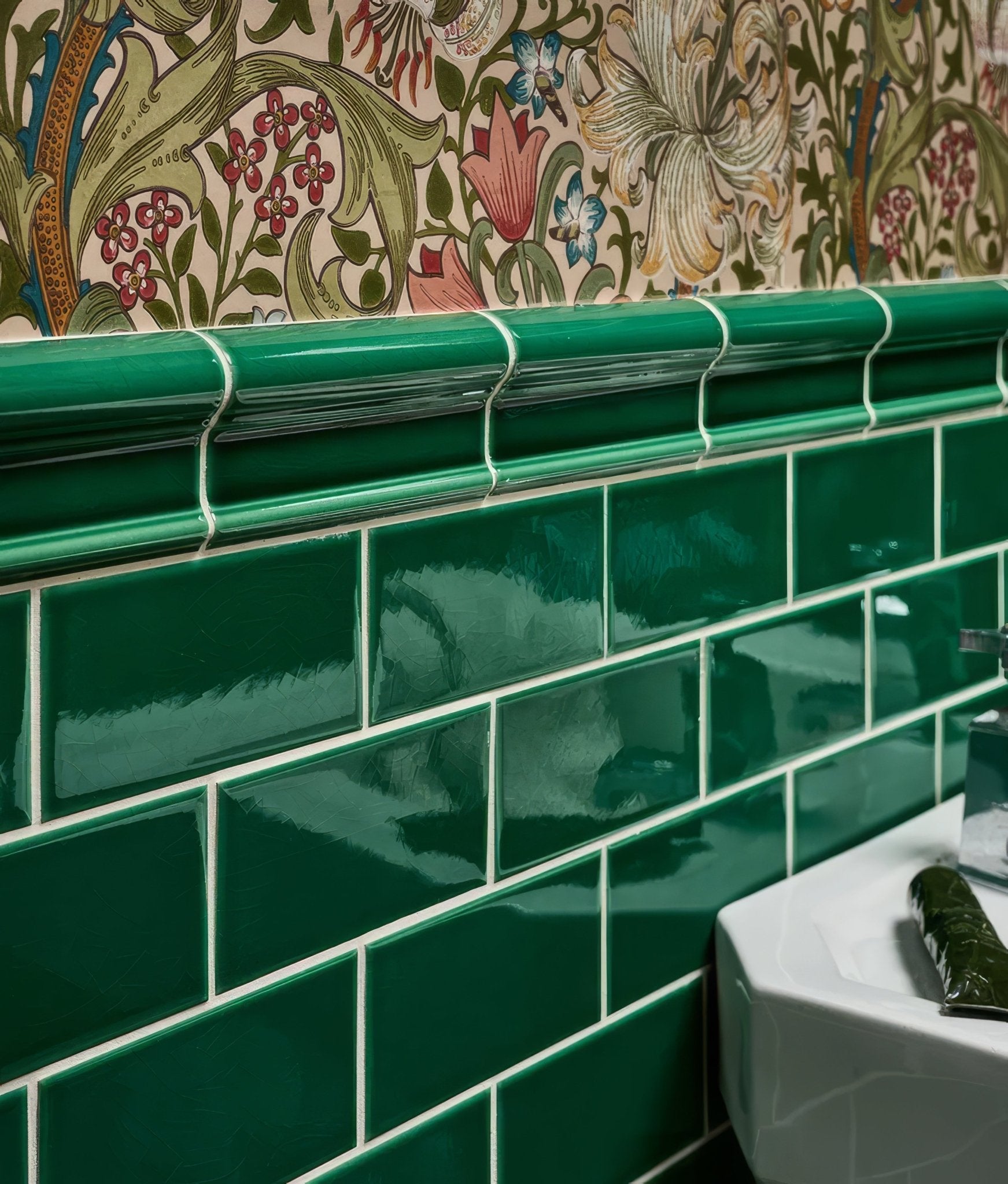 Emerald Green Metro Crackle Glaze - Hyperion Tiles