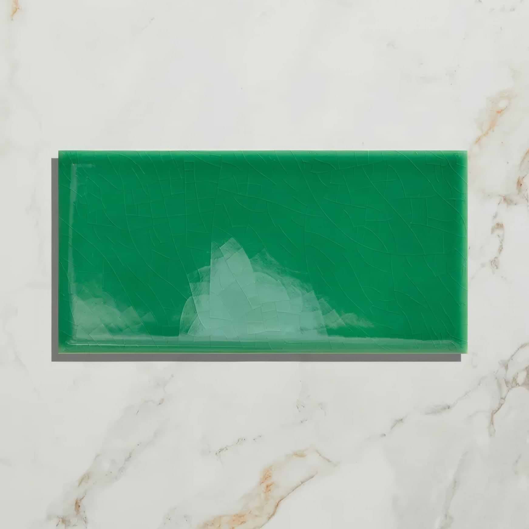Emerald Green Metro Crackle Glaze - Hyperion Tiles