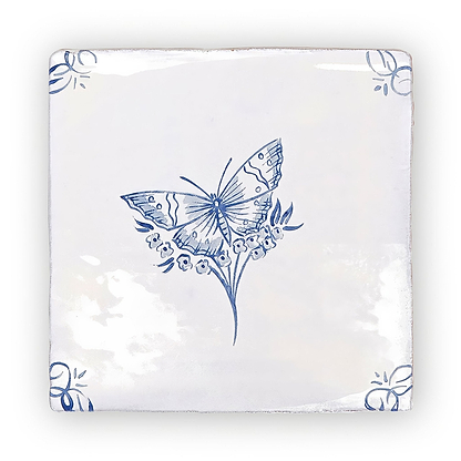 English Delft Butterfly 1 - Hyperion Tiles