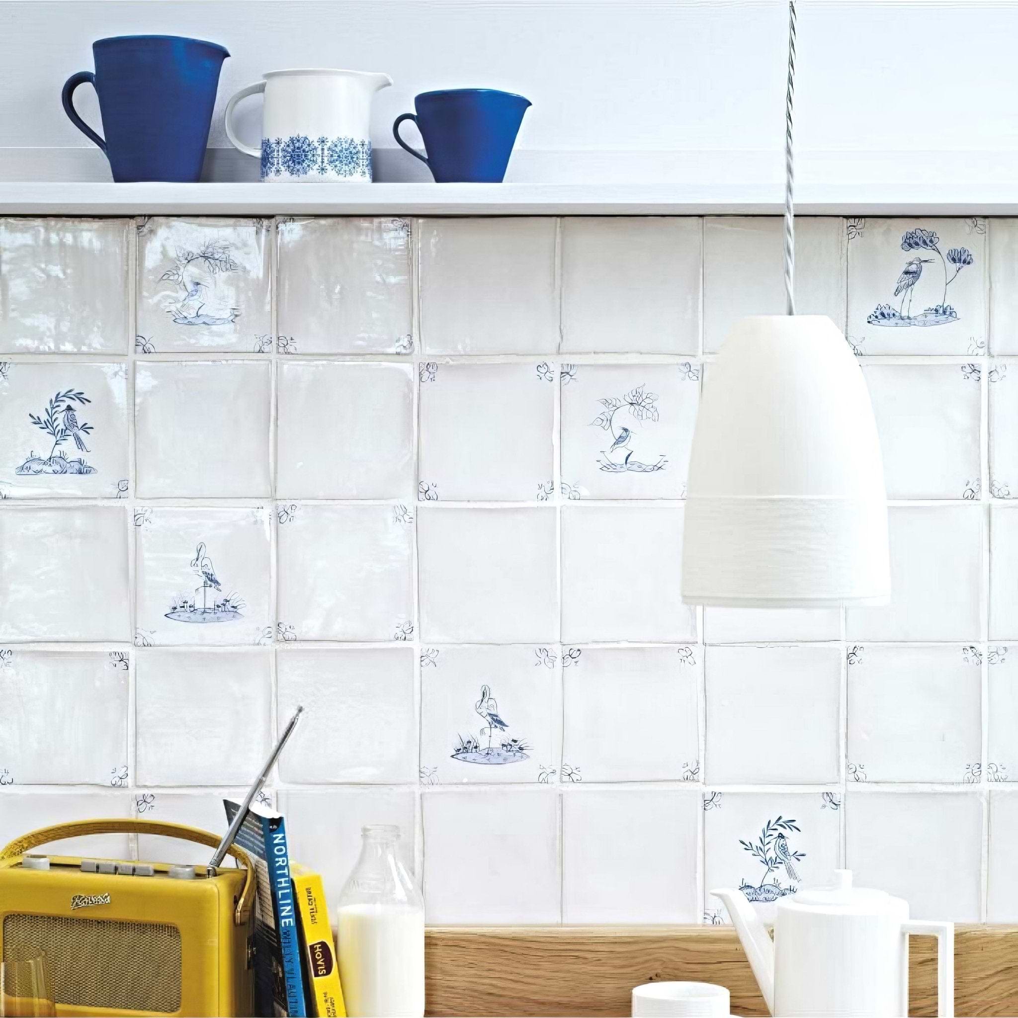 English Delft Butterfly 2 - Hyperion Tiles
