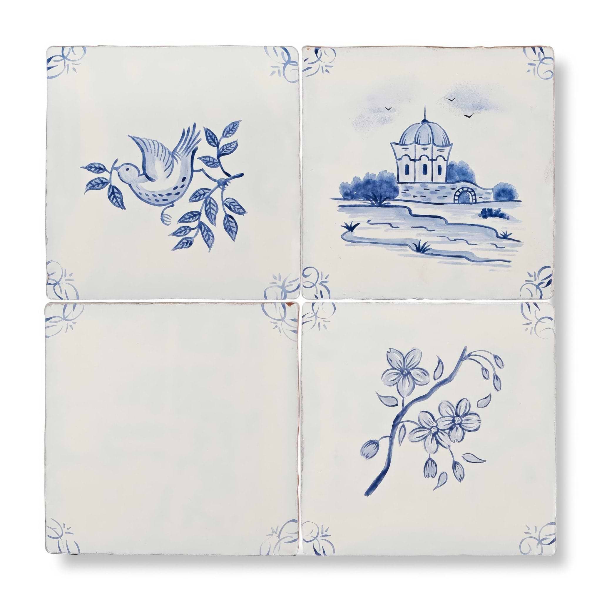English Delft Corners - Hyperion Tiles