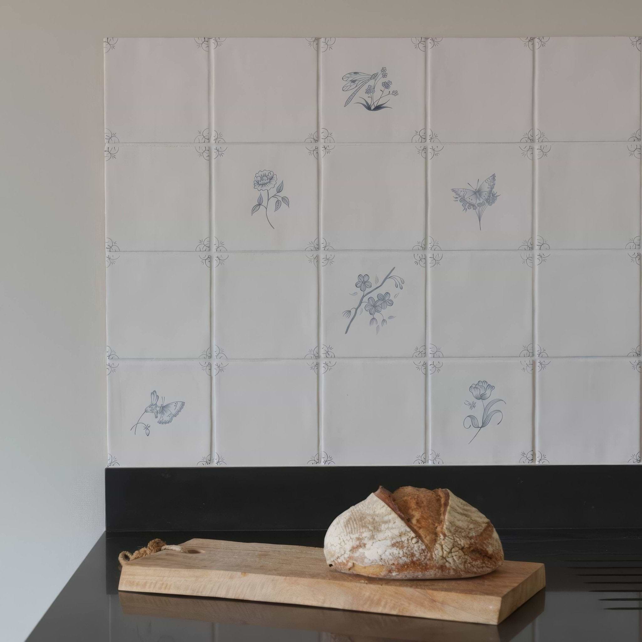 English Delft Matt White Base - Hyperion Tiles