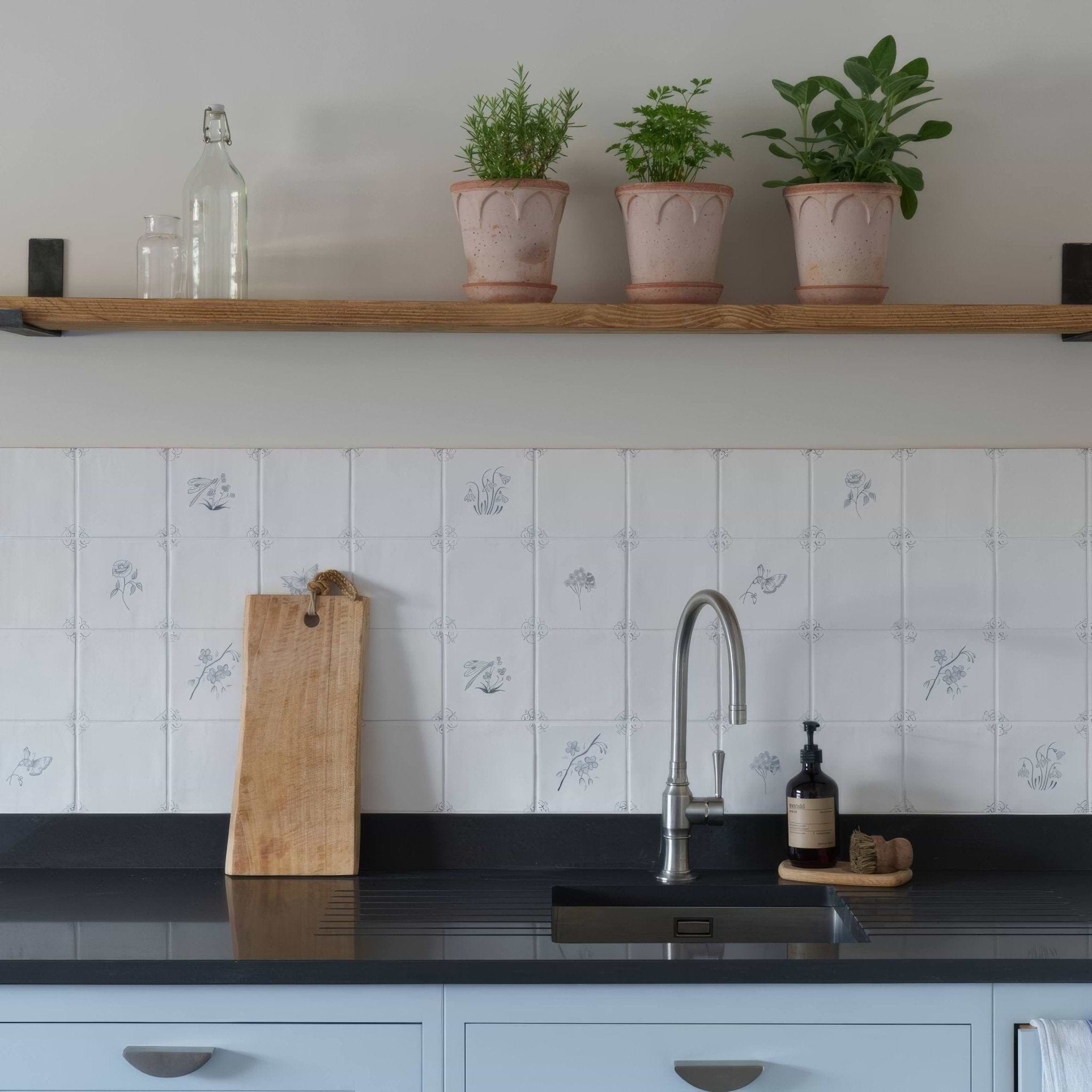 English Delft Matt White Base - Hyperion Tiles