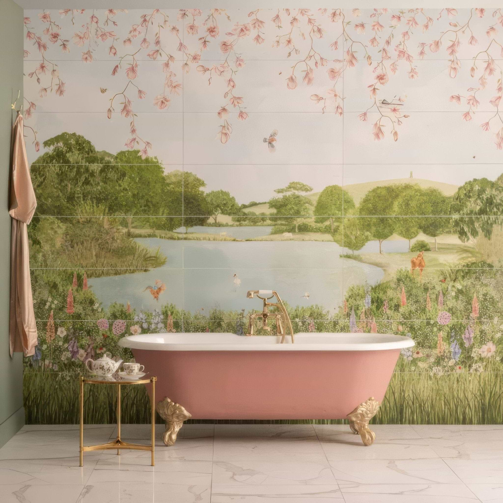 English Garden Mural - Hyperion Tiles