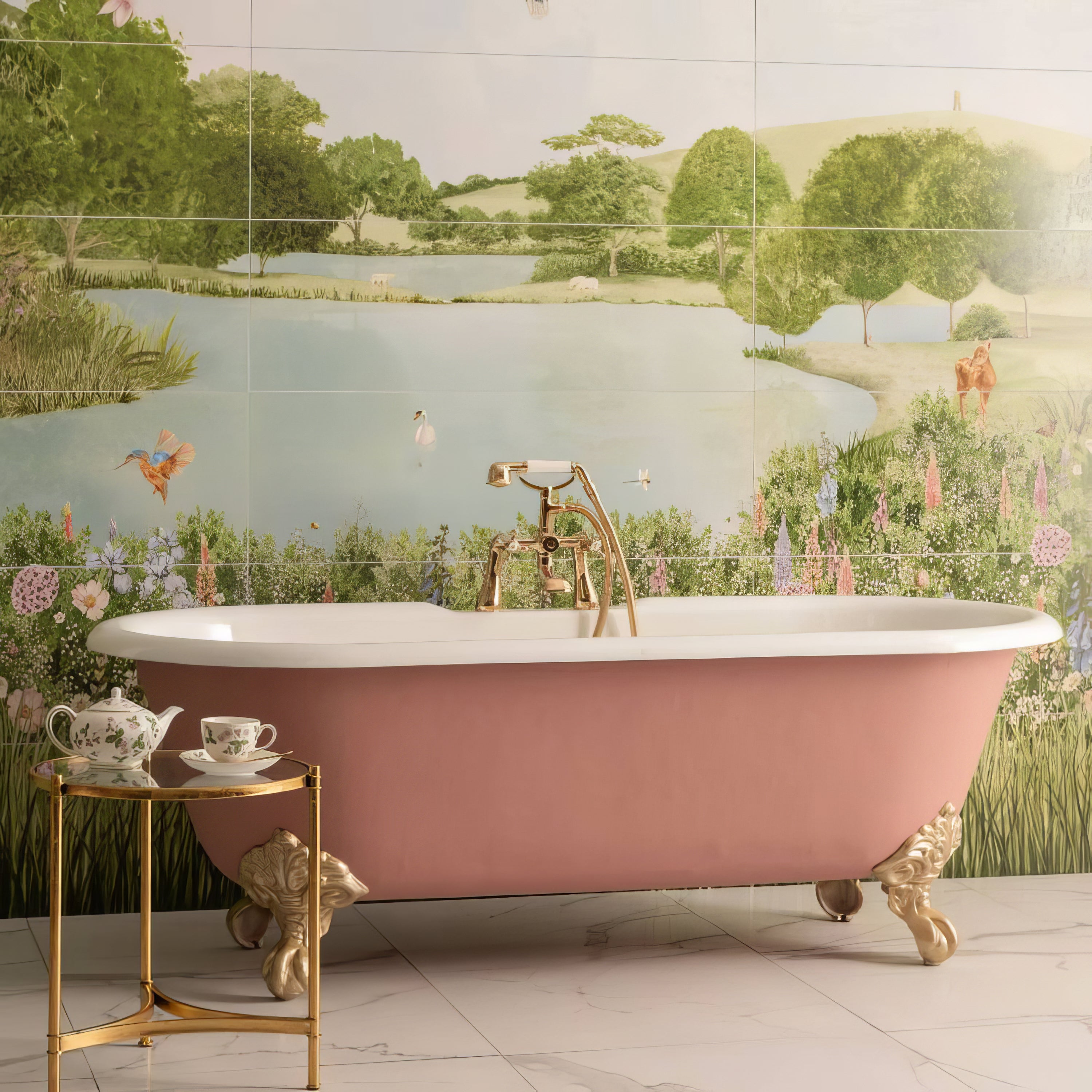 English Garden Mural | Hyperion Tiles