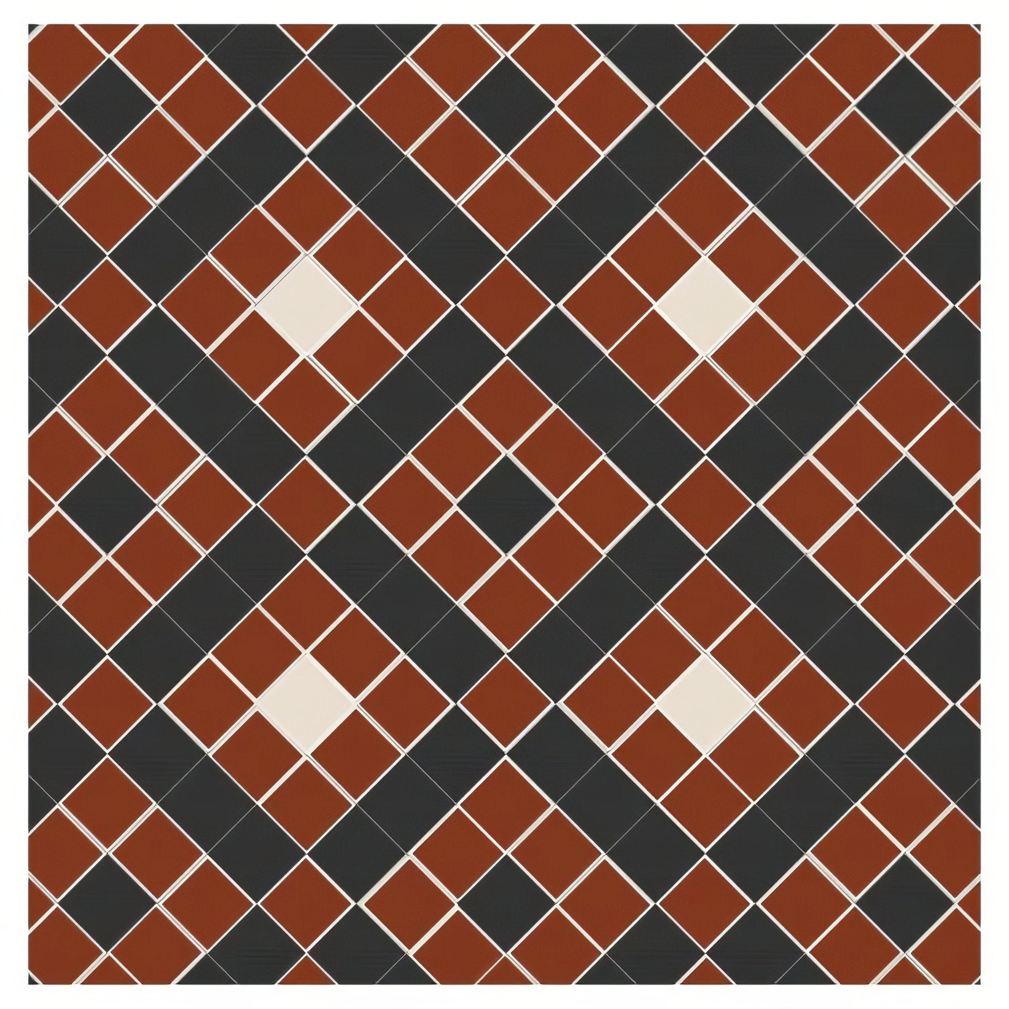 Exeter Black Red and White - Hyperion Tiles