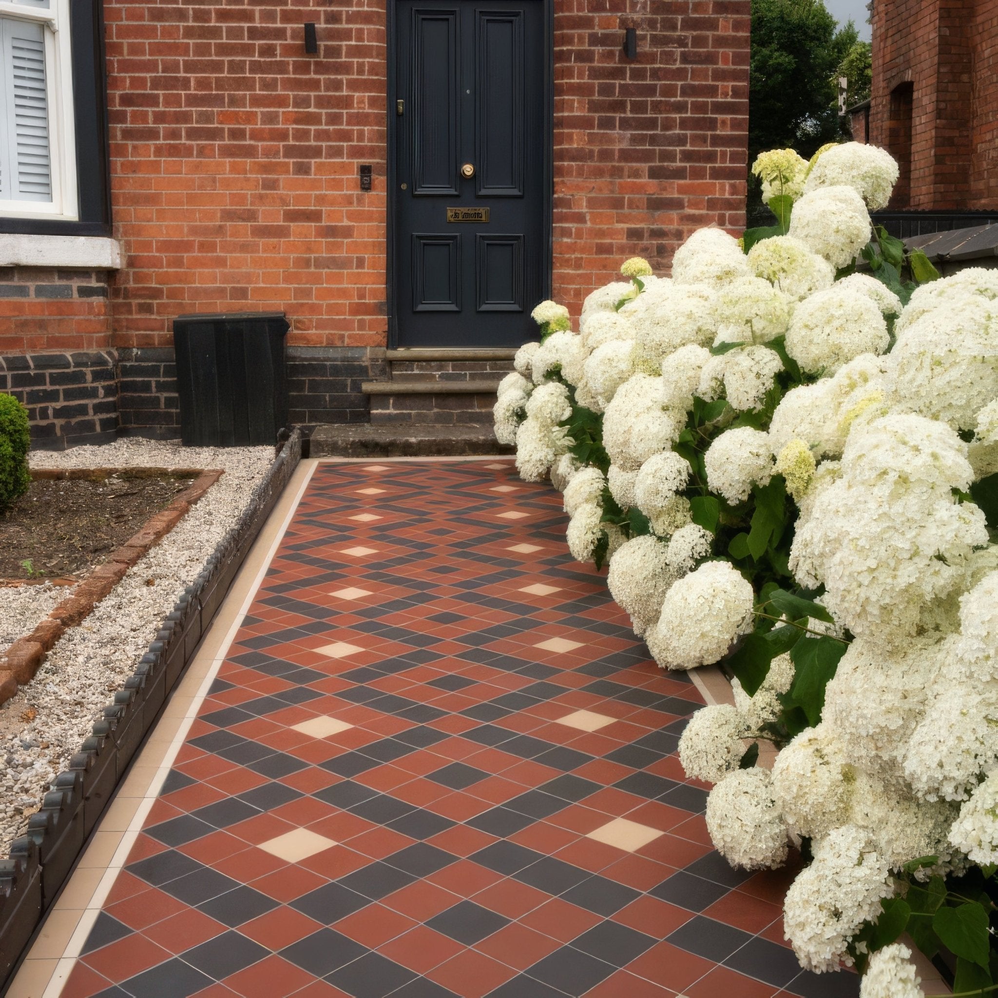 Exeter Black Red and White - Hyperion Tiles