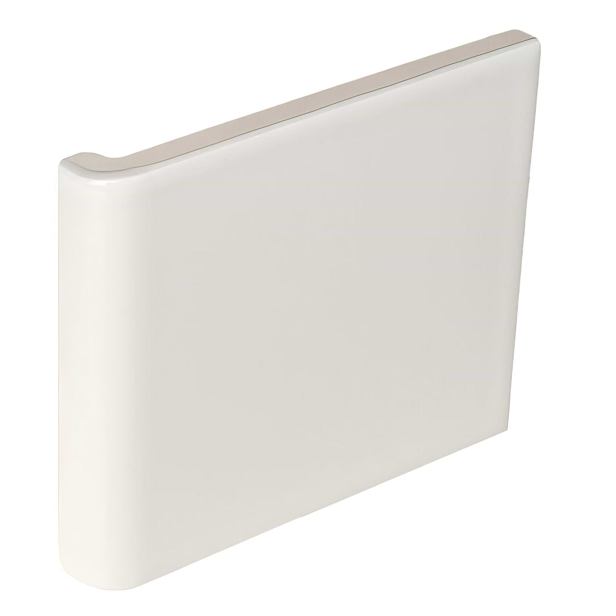 External Half Tile Wrapping Piece Vintage White - Hyperion Tiles
