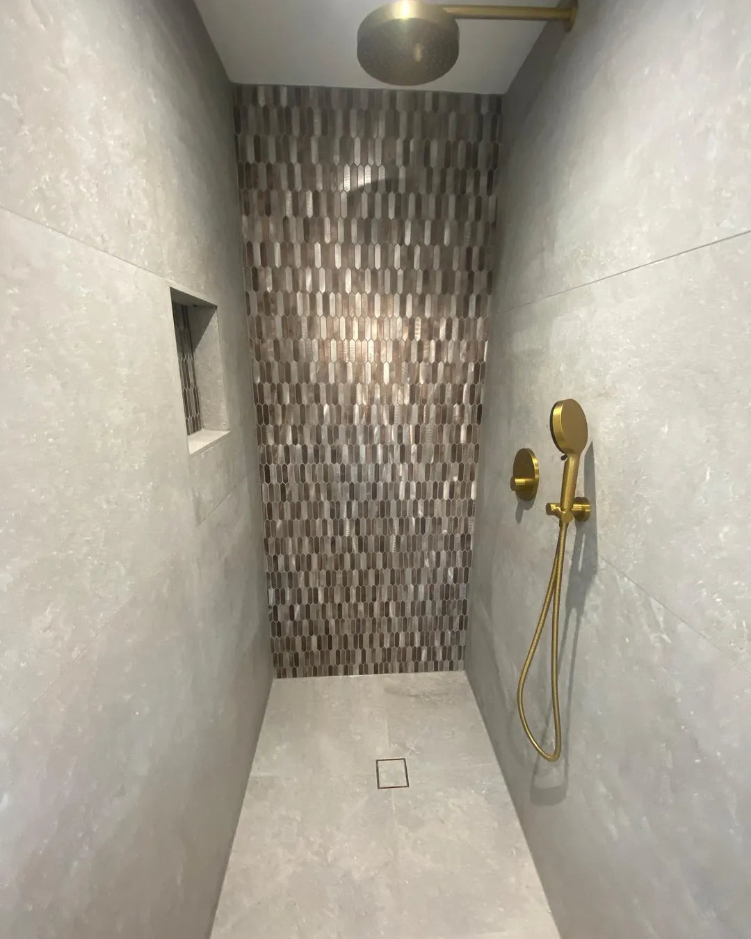 Odyssey Amber Metal Mosaic By Hyperion Tiles