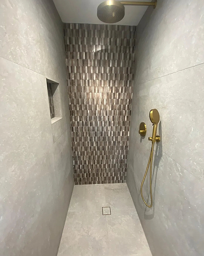 Odyssey Amber Metal Mosaic By Hyperion Tiles
