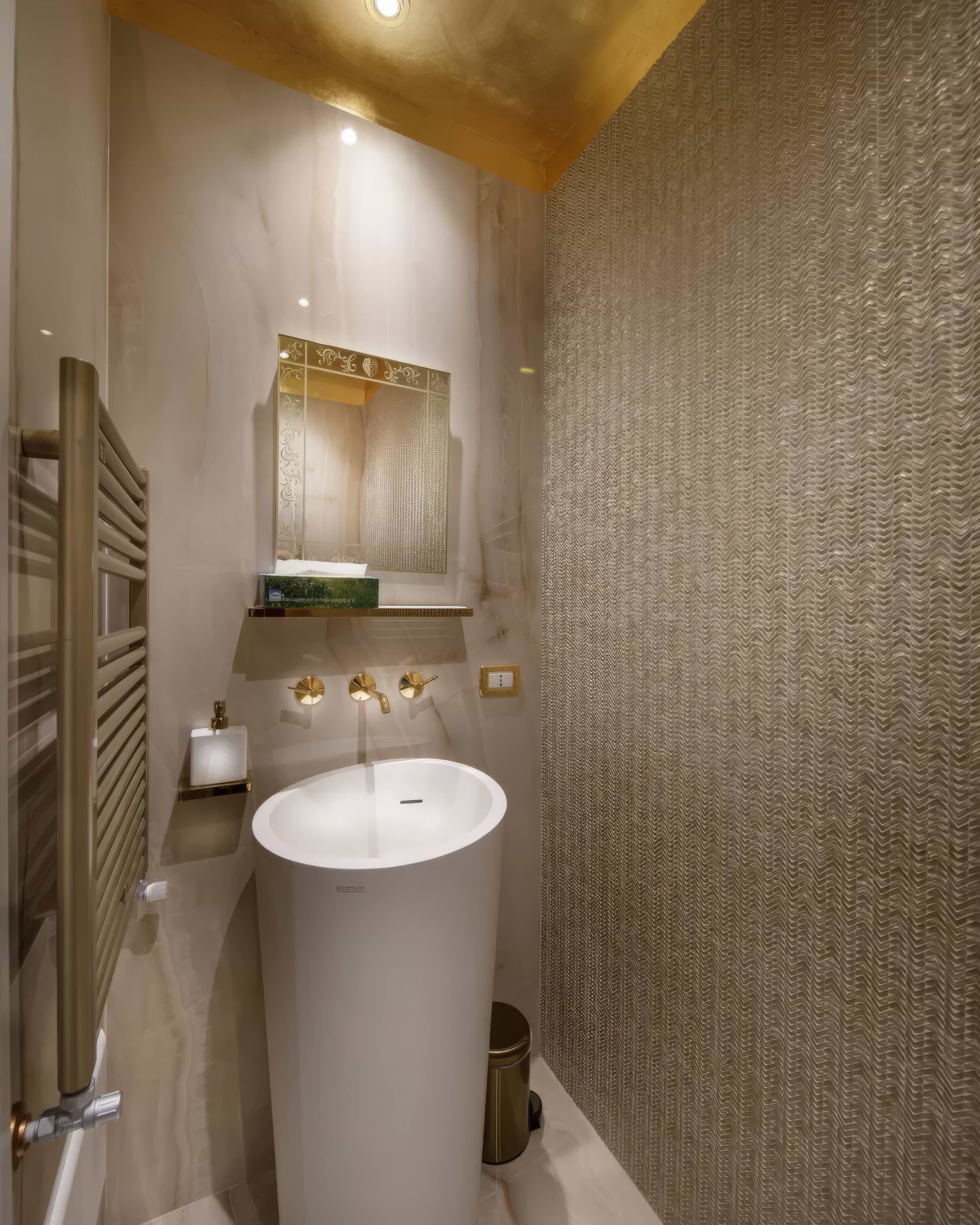 Gravity Aluminium Arrow Gold 29.8 x 30cm By Hyperion Tiles