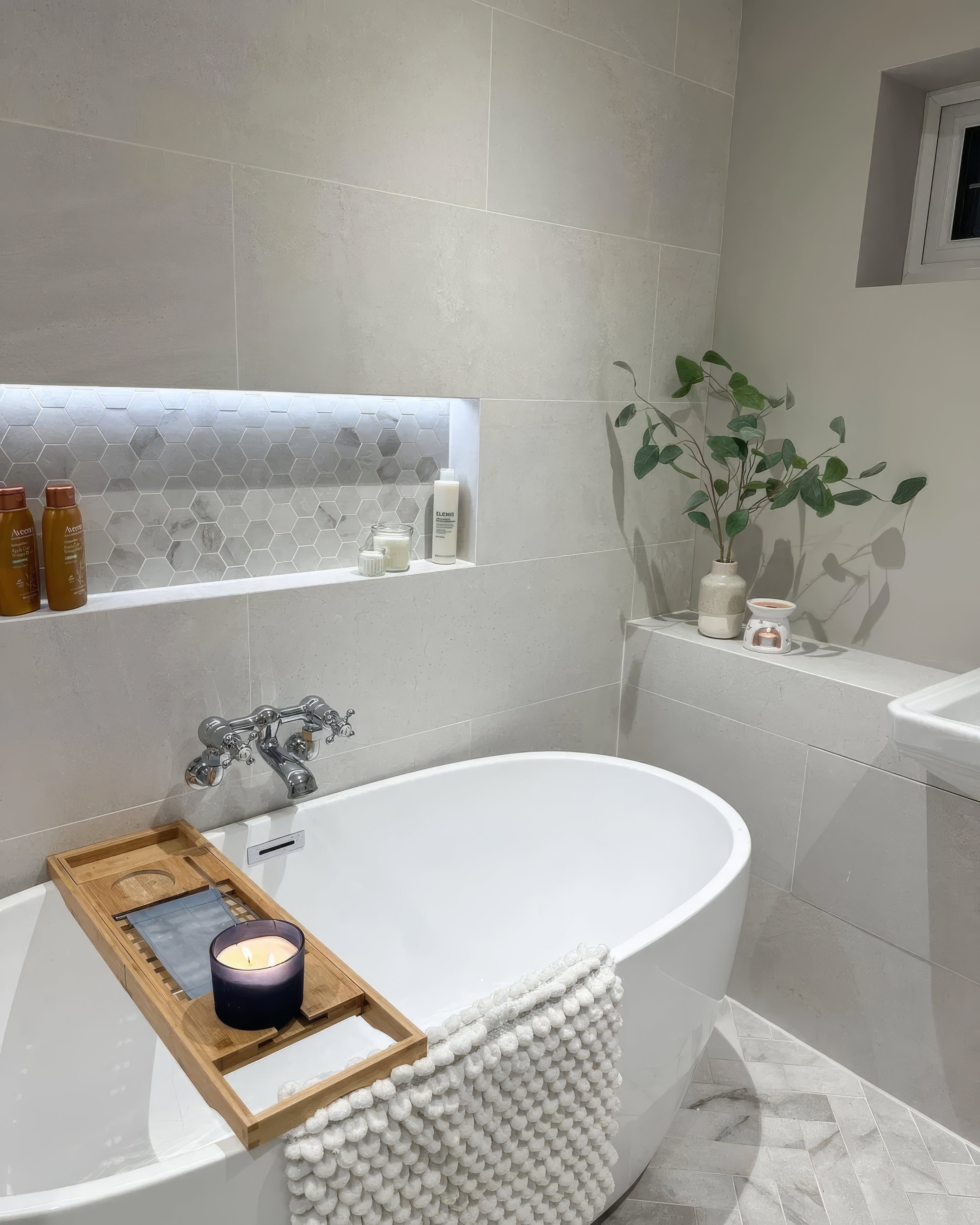 World Hexagon Tex White Mosaic By Hyperion Tiles