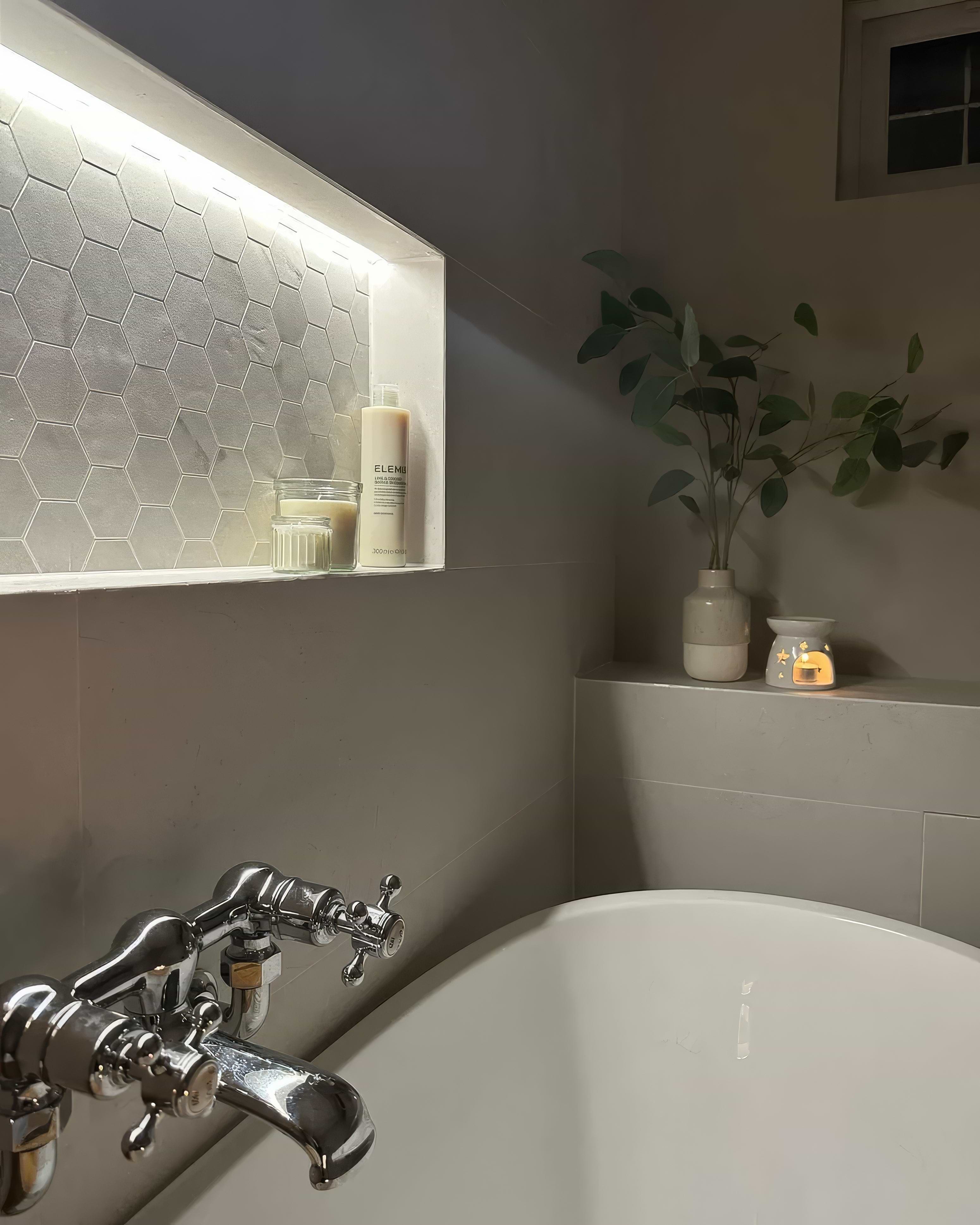 World Hexagon Tex White Mosaic By Hyperion Tiles