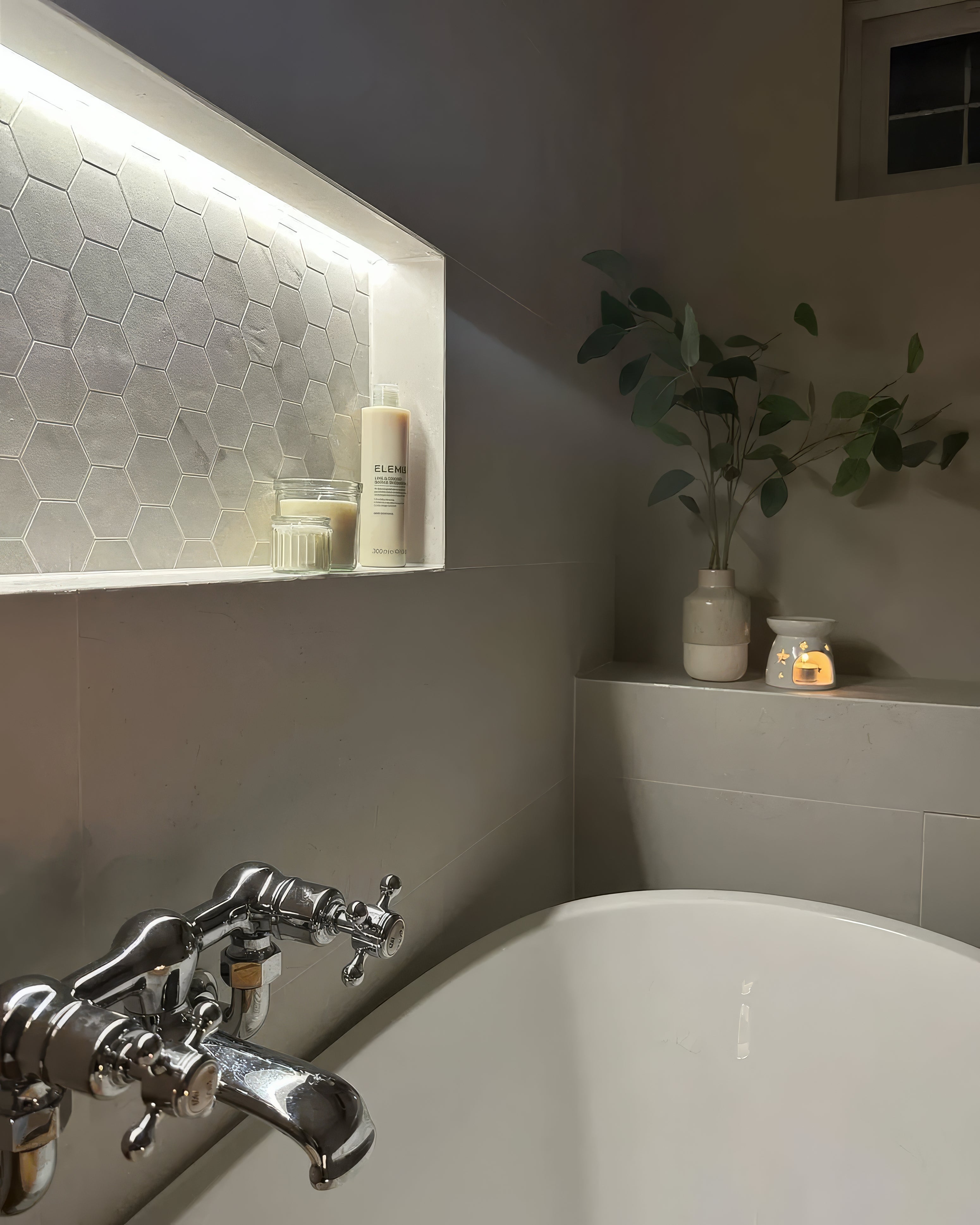 World Hexagon Tex White Mosaic By Hyperion Tiles