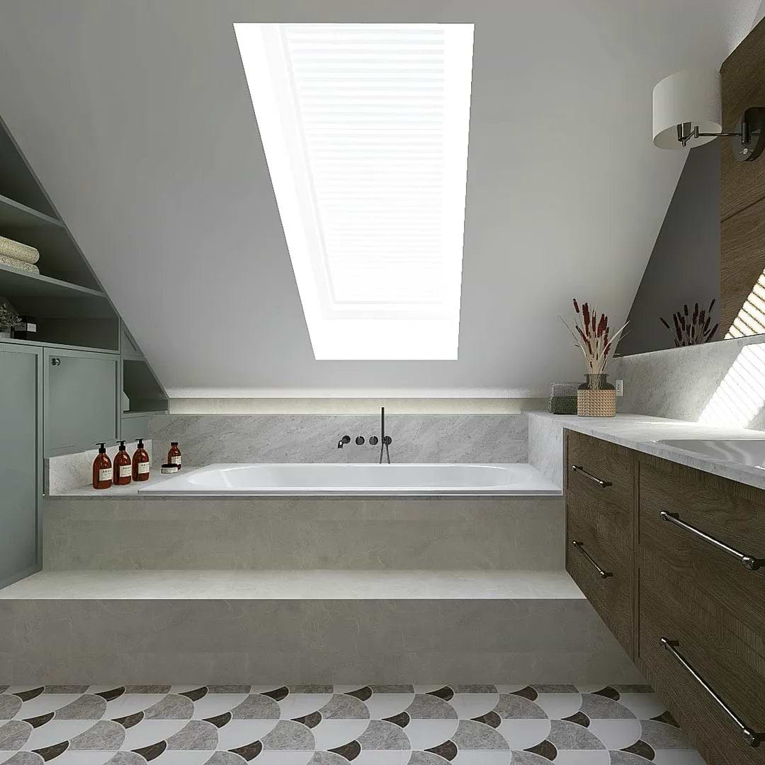 Figure Shell Dark Mosaic By Hyperion Tiles