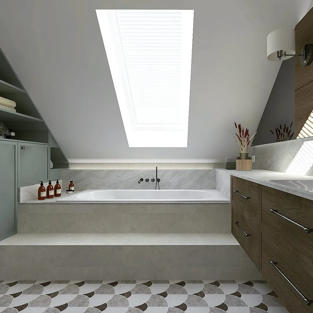 Figure Shell Dark Mosaic By Hyperion Tiles