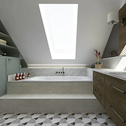 Figure Shell Dark Mosaic By Hyperion Tiles