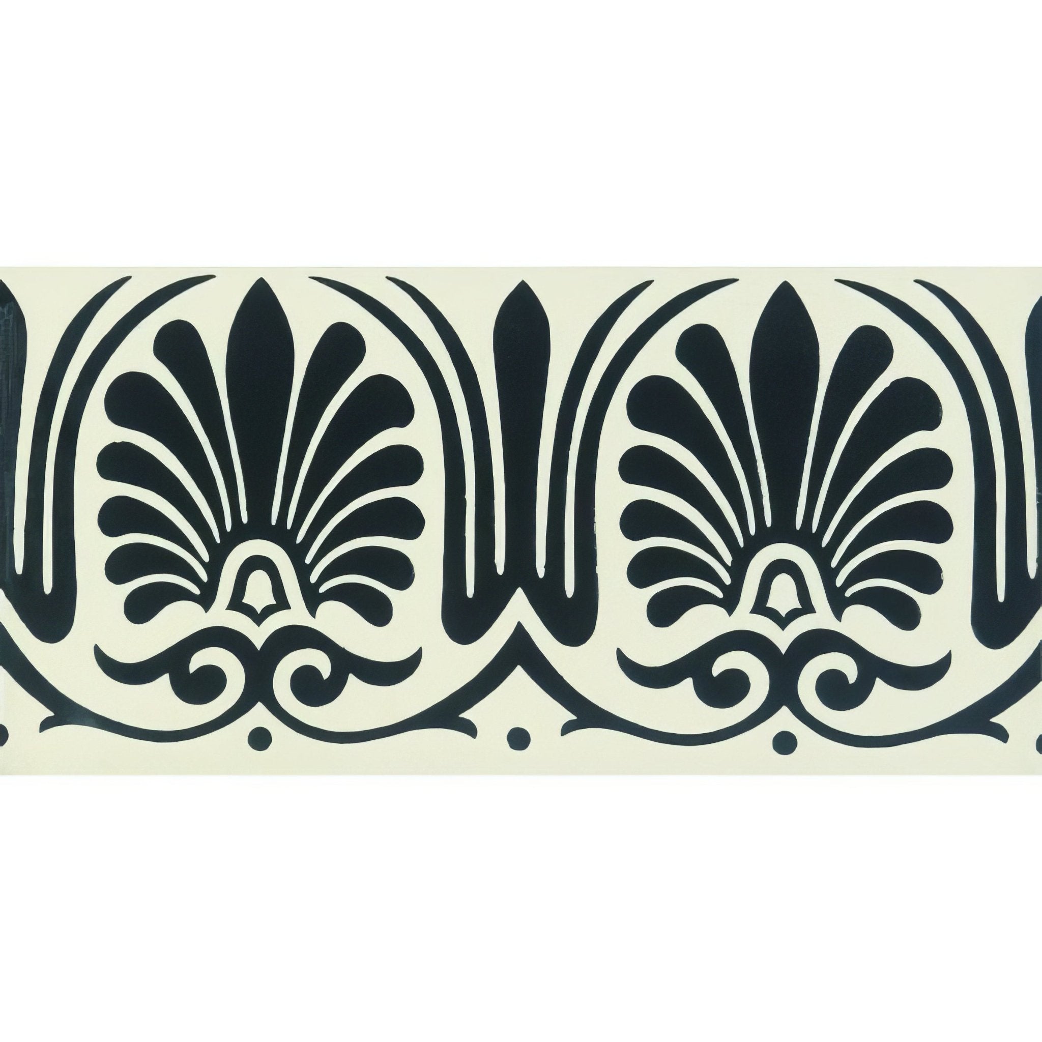 Faraday Border Black on White - Hyperion Tiles