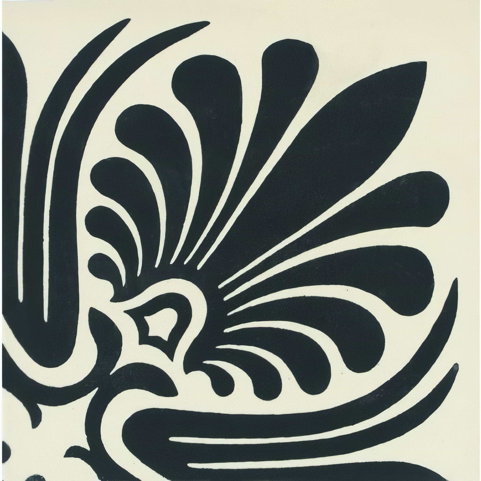 Faraday Corner Black on White - Hyperion Tiles