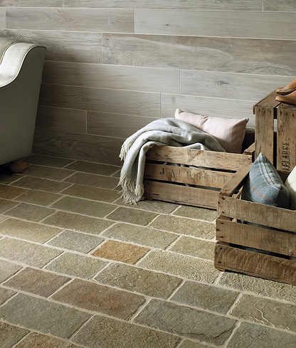 Farley Limestone Cobbles Seasoned Finish - Hyperion Tiles
