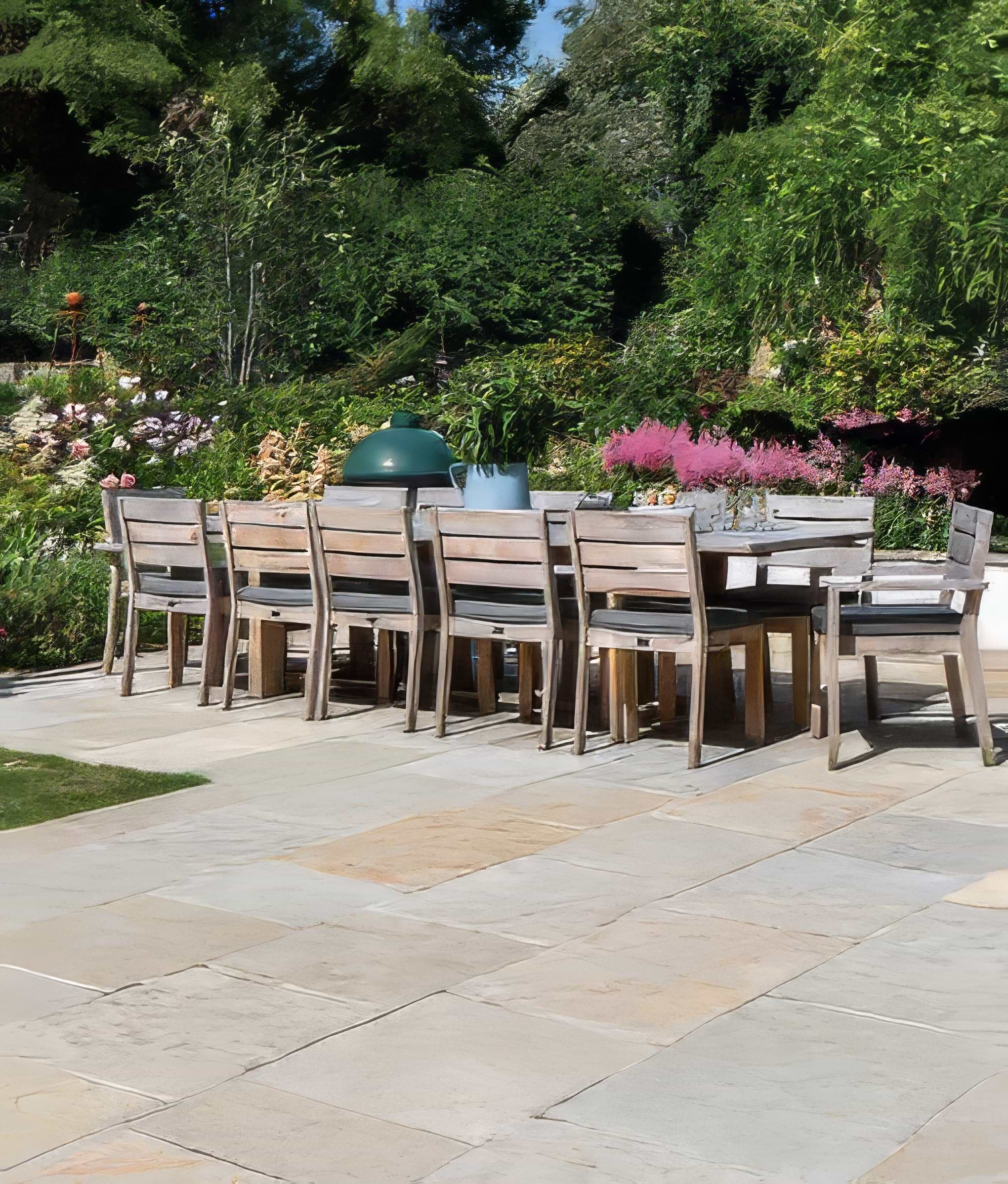 Trusloe Limestone Paving Seasoned Finish By Hyperion Tiles