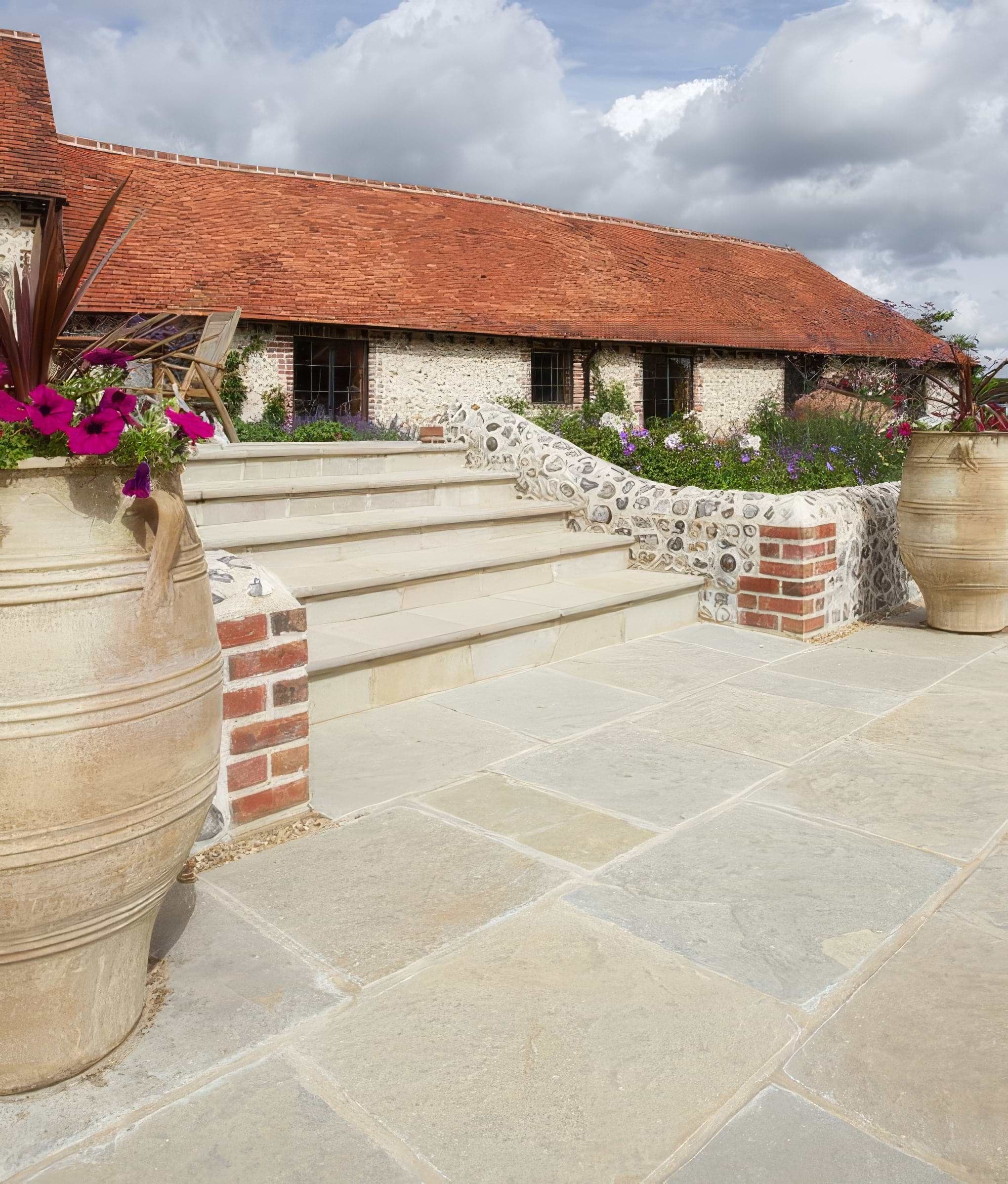 Trusloe Limestone Paving Seasoned Finish By Hyperion Tiles