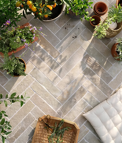 Farley Limestone Seasoned Finish Parquet - Hyperion Tiles
